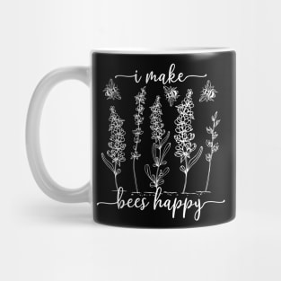 Gardening "I Make Bees Happy" Gardener Mug